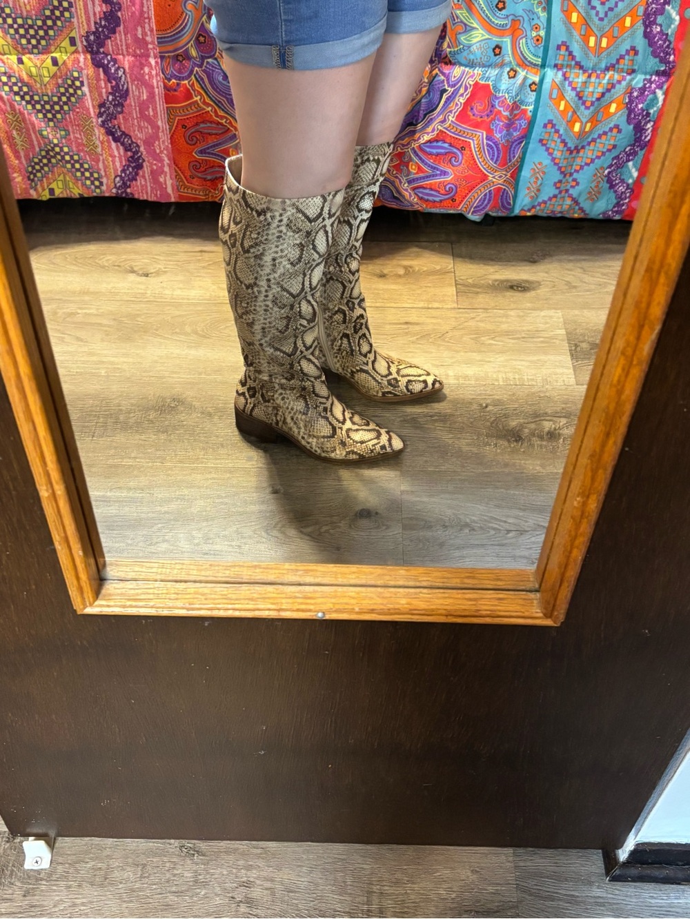 Vince Camuto snake print boots - Picture 14 of 16